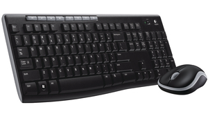 Keyboard and Mouse, MK270, CH Switzerland, QWERTZ, Wireless