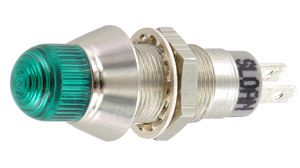 LED kontrolkaSvorka Faston, 2.8 x 0.5mm Pevný Zelená DC 28V