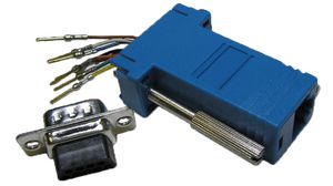 D-Sub Adapter, RJ45 Socket / D-Sub 9-Pin Plug
