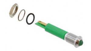 Wskaźnik LEDLutowana końcówka kablowa / Faston 2,8 x 0,8 mm Nieruchome Zielony AC 220V