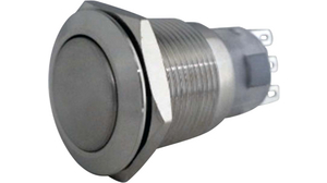 Anti-Vandal Push-Button Switch, 1CO, Momentary Function, IP67 / IP65, Blade Terminal, 2.8 x 0.5 mm