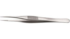 Tweezers High Precision Stainless Steel Fine / Line Serrated / Straight 110mm