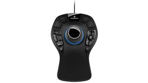 Wired 3D Mouse SPACEMOUSE PRO Ambidextrous Black