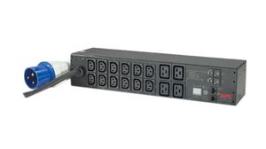 Strømdistribusjonsenhet 16x IEC 60320 C13/IEC 60320 C19 - CEE Plug