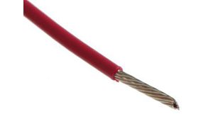 EcoWire Series Red 0.52 mm² Hook Up Wire, 20 AWG, 10/0.25 mm, 305m, MPPE Insulation