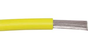 Przewód jednożyłowy - linka Modyfikowany eter polifenylenu (mPPE) 3.08mm? Czysta miedź Żółty EcoWire® Plus 30.5m