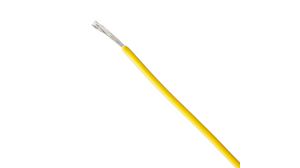 Stranded Wire PTFE 0.09mm² Silver-Plated Copper Yellow 2842/7 305m