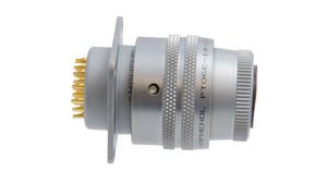 Circular Connector, 8 Poles, Straight, Cable Mount