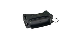 Receptacle Cover with Lanyard, Black, IP68