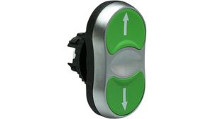 Double Pushbutton Momentary Function Pushbutton Green IP66 / IP69K Twin Pushbutton Switches