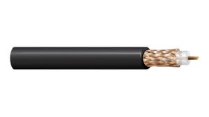 Coaxial Cable RG-213 PVC 10.3mm 50Ohm Bare Copper Black 100m
