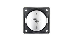 Wall Push-Button Switch Matte with Imprint INTEGRO 1x (ON)-OFF-(ON) Flush Mount 7.5A 24V White