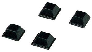 Plastic Self-Adhesive Feet for Use with Alu-Topline Enclosures, 13 x 13 x 5.8mm