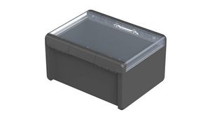 Plastic Enclosure with Clear Lid Bocube 300x239x160mm Graphite Grey Polycarbonate IP66