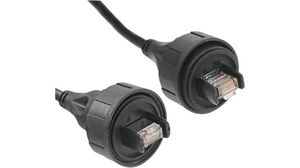 Industrial Ethernet Cable, PUR, CAT5e, RJ45 Plug / RJ45 Plug, 5m