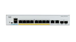 Ethernet Switch, RJ45 Ports 8, Fibre Ports 2, SFP, 1Gbps, Managed