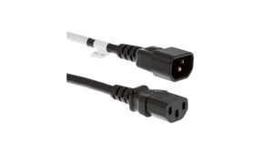 Cable, IEC 60320 C13 - IEC 60320 C14, 2m