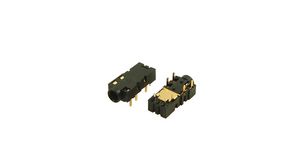 Optical Connector, Right Angle, Socket, Black / Gold