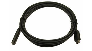 Cable USB-C Plug - USB-C Socket 2m USB 3.0 Black