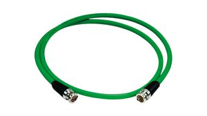RF Cable Assembly, BNC Male Straight - BNC Male Straight, 5m, Green