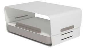 Support ergonomique pour écran Addit Bento® avec boîte de rangement, Addit Bento, 20kg, Blanc