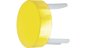 Cap Round 15.8mm Yellow Translucent Plastic 31 Series Switches