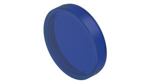 Switch Lens Round 23.7mm Blue Transparent Plastic EAO 04 Series