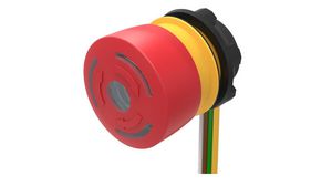 Emergency Stop Switch 84 Series 1NC IP65 / IP67 Flat Ribbon Cable Red / Yellow