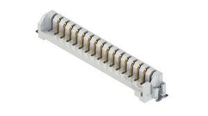 Card Edge Connector, Straight, Contacts - 17, Rows - 1, Pair (2 pieces)