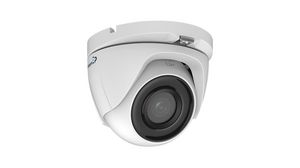 Indoor or Outdoor CCTV Camera, TVI, Fixed Dome, 106°, 1920 x 1080, 30m, White