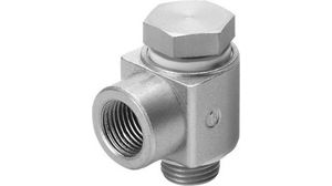 Elbow Threaded Adaptor, G 1/4 Female to G 1/4 Male, Threaded Connection Style, 4946