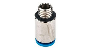 QS Series Straight Threaded Adaptor, M7 Male to Push In 6 mm, Threaded-to-Tube Connection Style, 133007