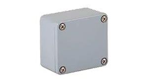 GWconnect Enclosure Die-cast Aluminum S-8100 Seriesout External Mounting Flanges 58 x 64 x 36mm Grey RAL 7001