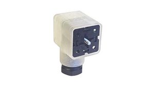 GDML 2P+E DIN 43650 A, Female Solenoid Valve Connector, with Indicator Light, 24 V ac/dc Voltage