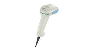 Barcode Scanner, Xenon, Cable, Handheld, 1D / 2D, White