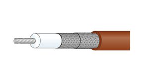 Coaxial Cable RG-316D / RD-316 FEP 3mm 50Ohm Copper-Plated, Silver-Plated Steel Brown 25m
