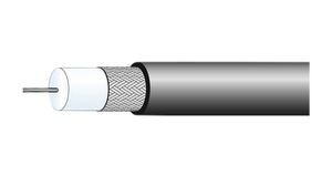 Kabel Koncentryczny RG-59 Radox® 6.24mm 75Ohm Miedź cynowana Czarny 100m