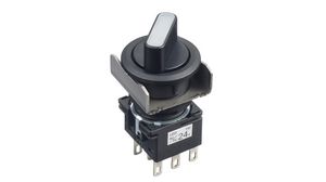 Selector Switch, Poles = 2, Positions = 2, 90°, Flush Mount