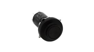 Pushbutton Switch Momentary Function 2CO Panel Mount Black