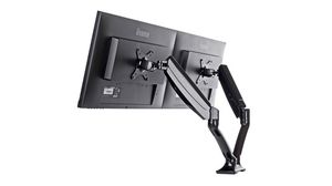 Desk Mount Dual Monitor Arm, 27", 100x100 / 75x75, 5kg