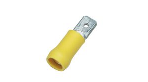 Spade Connector, Partially Insulated, 2.5 ... 6mm², Plug, Pack of 100 pieces