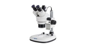 Microscope, Stéréo, Greenough, Trinoculaire, 0.7 ... 4.5x, LED, OZL-46, 240x300x420mm