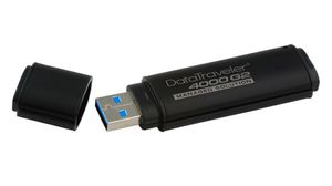 USB-Stick, DataTraveler 4000 G2, 16GB, USB 3.0, Schwarz