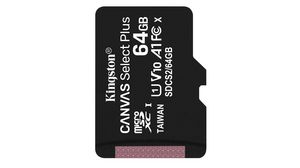 Speicherkarte, microSD, 64GB, 100MB/s, 85MB/s, Schwarz