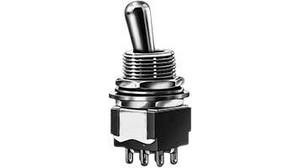 Miniature Toggle Switch (ON)-ON-(ON) 6 A