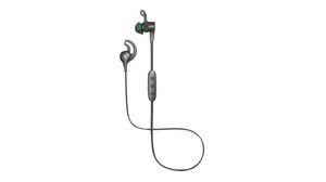 Headphones, In-Ear Neckband, 20kHz, Bluetooth, Black / Green