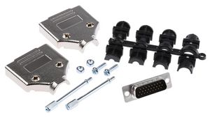 D-Sub Connector Kit, DA-26 Plug, Solder, ABS