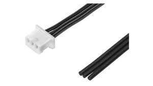 Cable Assembly, PicoBlade Receptacle - Bare End, 3 Circuits, 300mm, Black