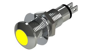 LED IndicatorSoldering Lugs Fixed Yellow AC 110V