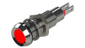 LED-indikator Rød 8.1mm 28V 20mA